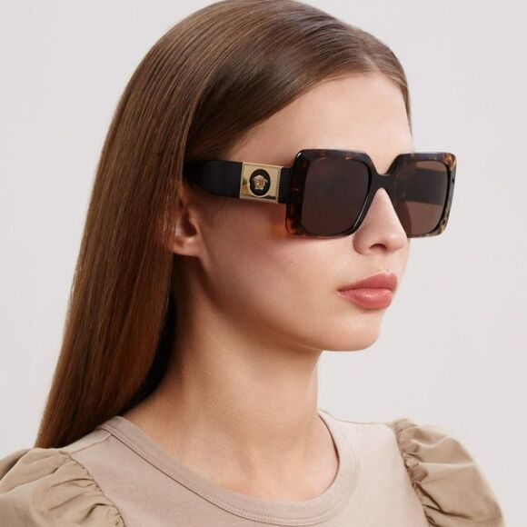 Versace VE4405 108/73 BRAND NEW Sunglasses Havana Brown Women main image 8